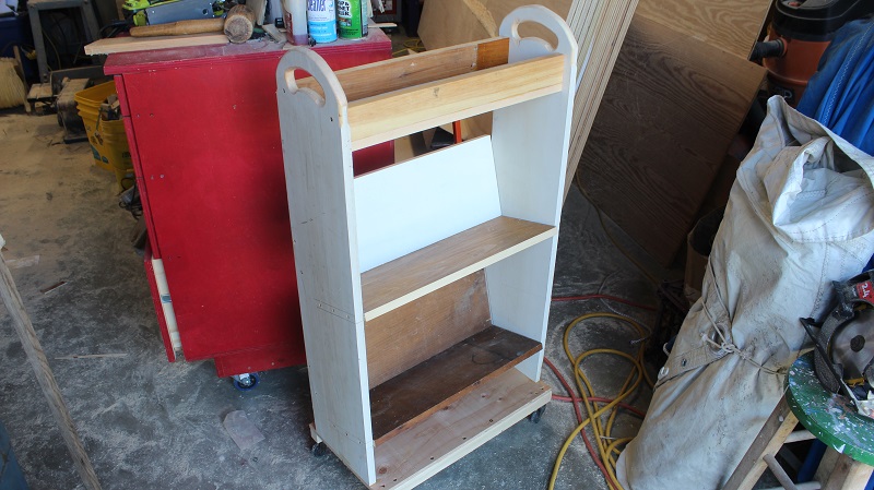 DIY Mobile Book Cart